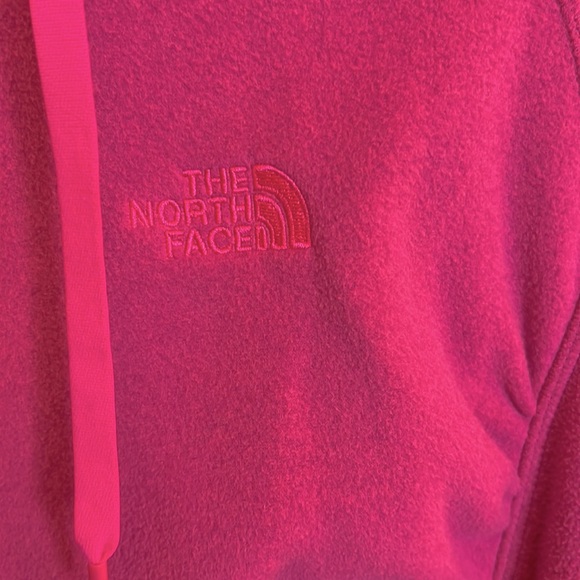 Size large pink Northface women’s fleece zippered hoodie. - Picture 4 of 4